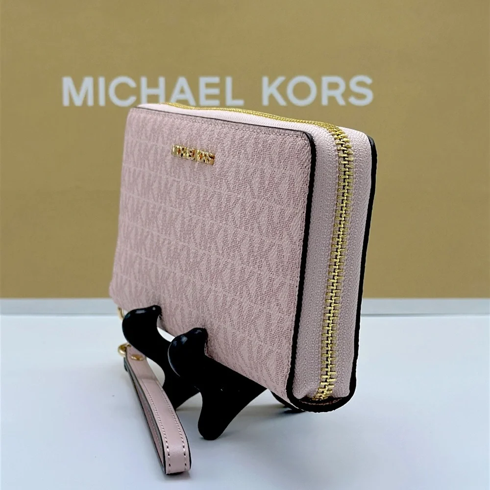 Michael Kors Blush Pink Logo Wristlet